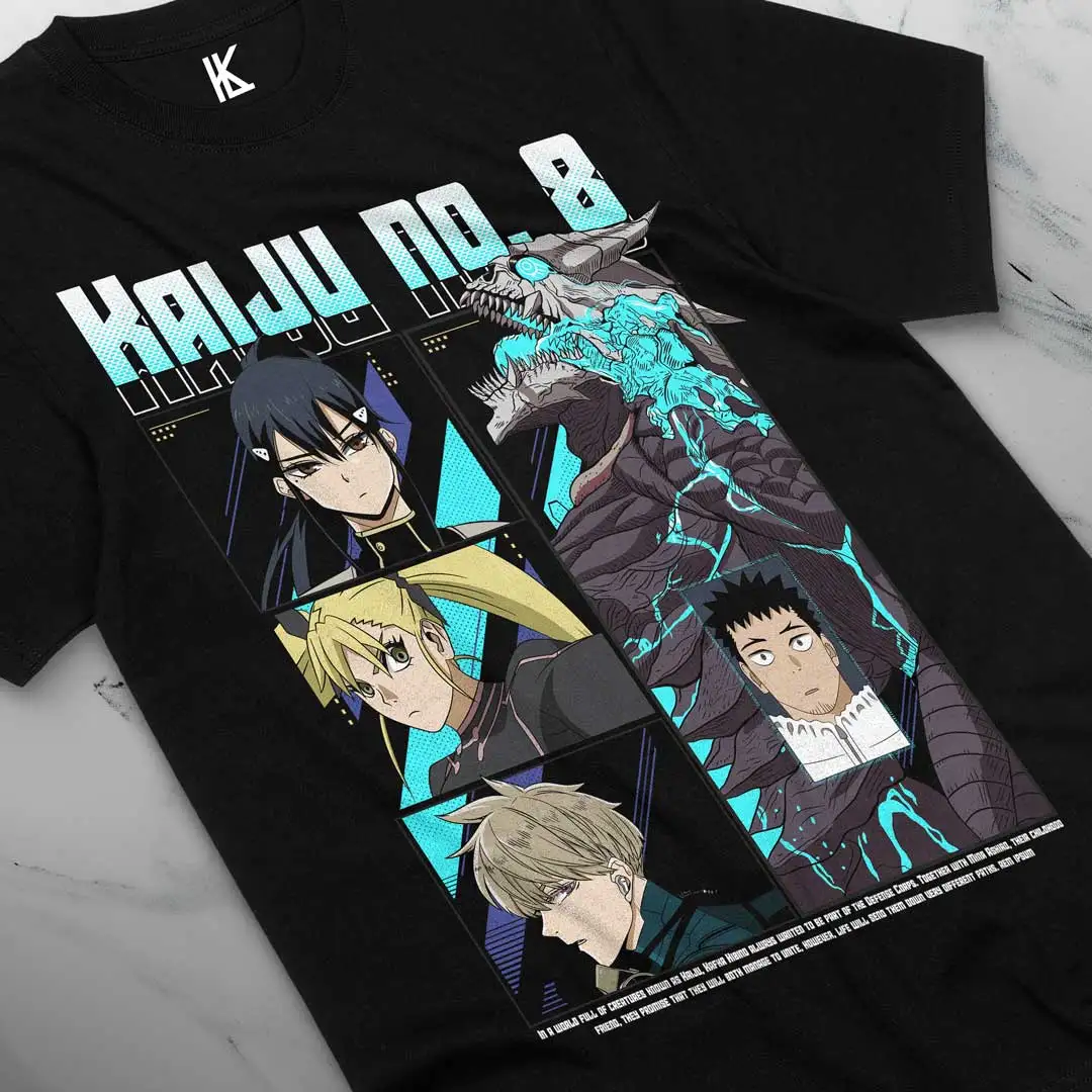 Kaiju No. 8 Unisex Graphic T-Shirt – Anime Fan Cotton Tee All Sizes