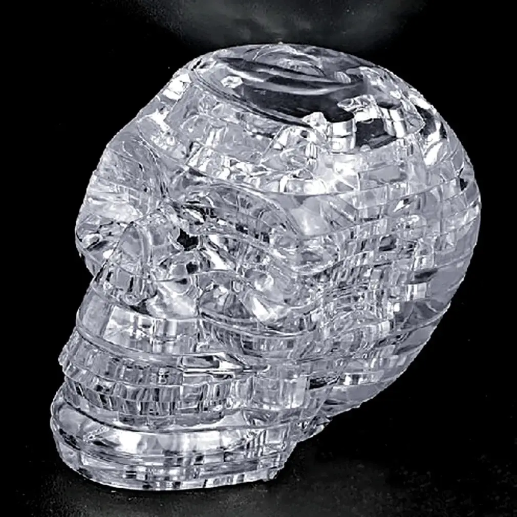 

49 pieces 3D Crystal Puzzle DIY Jigsaw Assembly Model Gift Toy Skull Skeleton 3D Puzzles For Adults Children Educational Toys