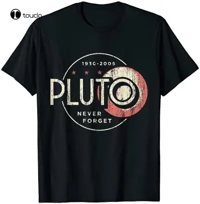 

Pluto Shirt, Pluto Never Forget Shirt, Funny Retro Science T-Shirt Tee Shirt Custom Aldult Teen Unisex Fashion Funny New Unisex