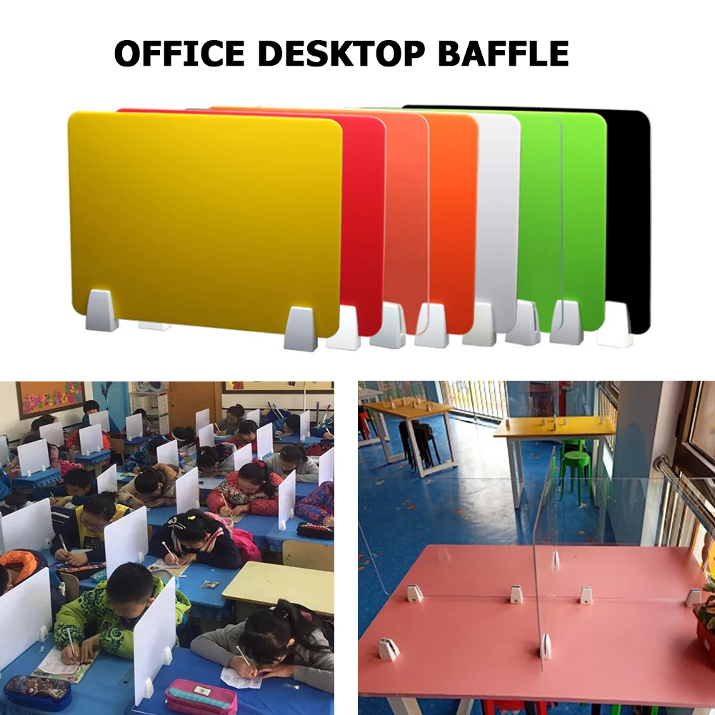 Acrylic Partition Panel Desk Separator Baffle Board Student Examination