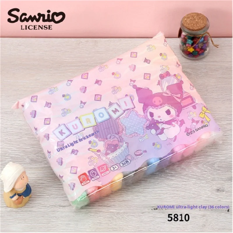 Genuine Sanrio 24 Color Ultra Light Clay 12 Color 36 Plasticine Children's Toddler Handmade Clay Space air dry clay modelling clay