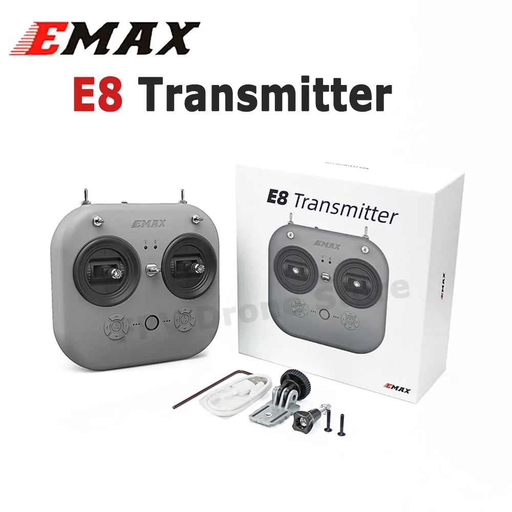 

Радиоконтроллер передатчика EMAX E8, 2,4 ГГц, 8 каналов, пульт дистанционного управления для гоночного дрона RC Tinyhawk III FPV