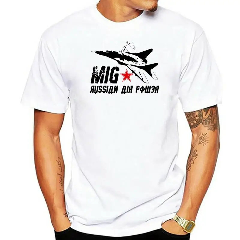 

Fashion Short Sleeve Mig 29 Russian Air Power T Shirt Custom Tees Summer Short Sleeves New Fashion T-shirt