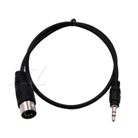 High Quality 3.5mm Male Stereo Jack To Din 5 Pin Din MIDI Male Plug Audio Extension Cord Cable 0.5/1.5/3M For Microphone Adapter