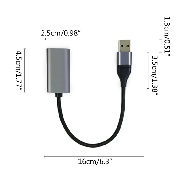 휴대용 USB Type-C+USB 호환 어댑터 케이블 Phone Screen Projection Type-C+USB 호환 어댑터