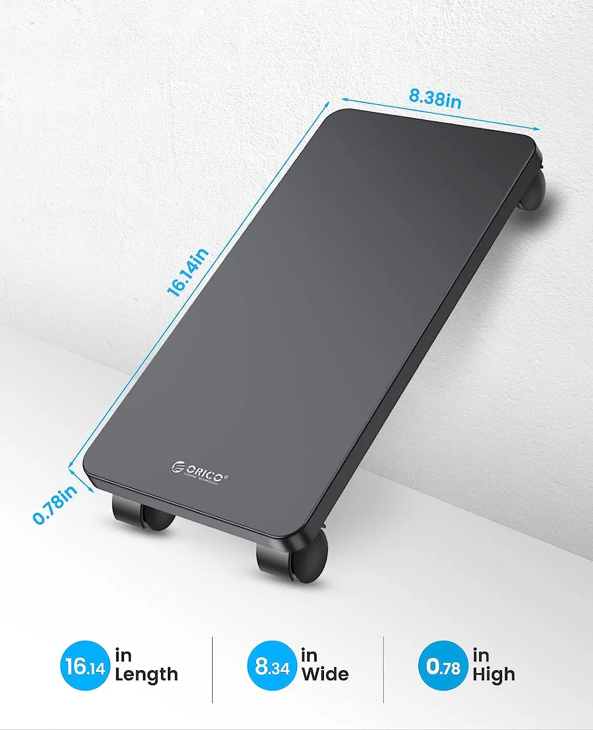ORICO-Steel Mobile CPU Stand, Computer Tower, Holder