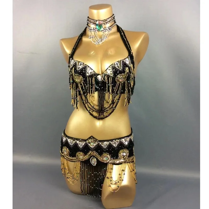 

Bellydancing Costume Sexy Carnival Festival Outfits Sequins Bra Belt Stage Performance Wear Show Party Dancer Suit 2023 Hot