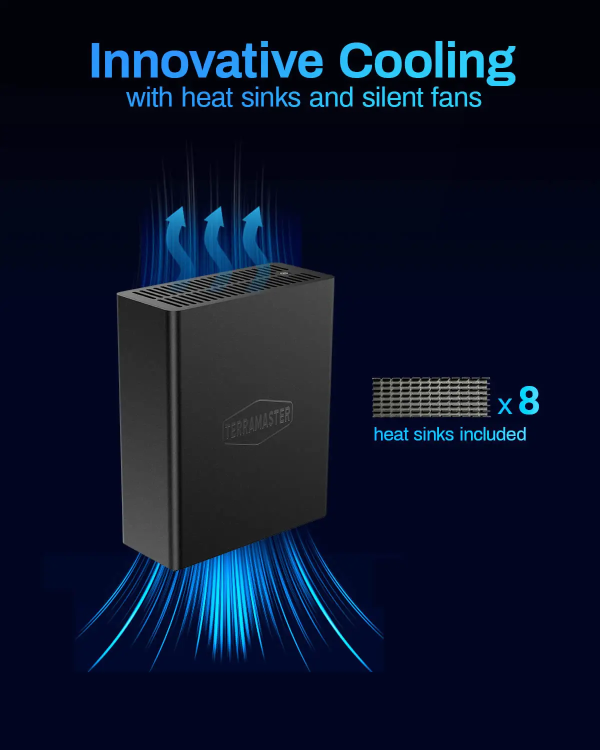 TERRAMASTER F8 SSD Plus NAS - 8Bay All SSD Core i3 8-Core 8-Thread