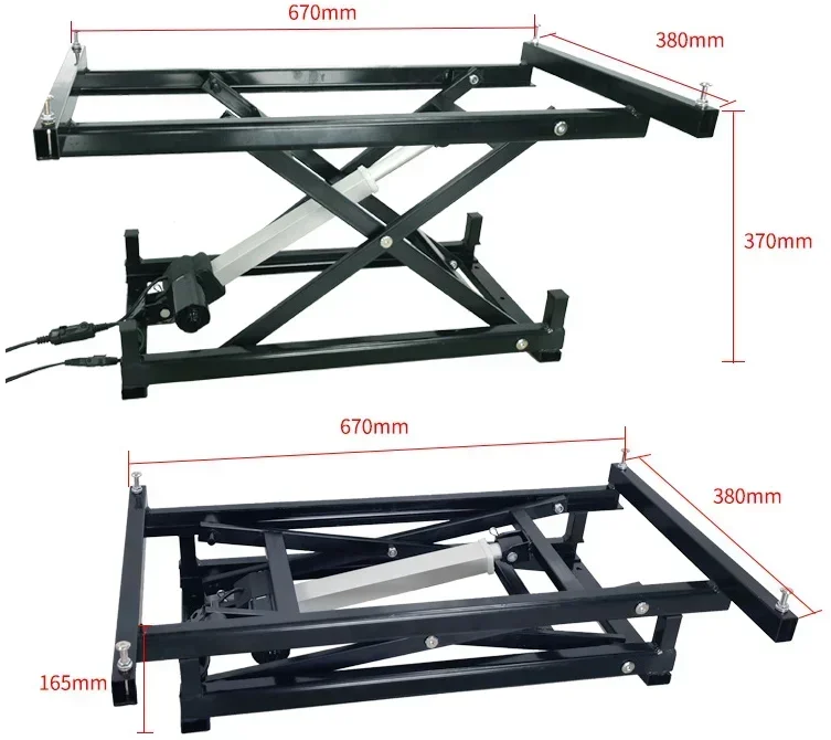 370Mm Smart Woonaccessoires Bedrade Draadloze Elektrische Lift Salontafel Eettafel Hardware Vouwen Ijzeren Frame 168Mm