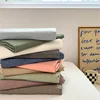100% Pure Cotton Bedsheet 1pc Flat Sheets Nordic Grid Pattern Bed Sheet Soft Comfort Home Textile Without Pillowcase Multi-Size 5