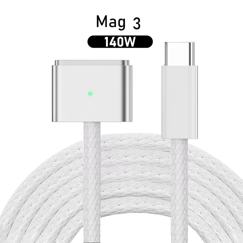 140W USB C to Mag 3 Cable (2m) Adapter For MacBook Pro Air M1