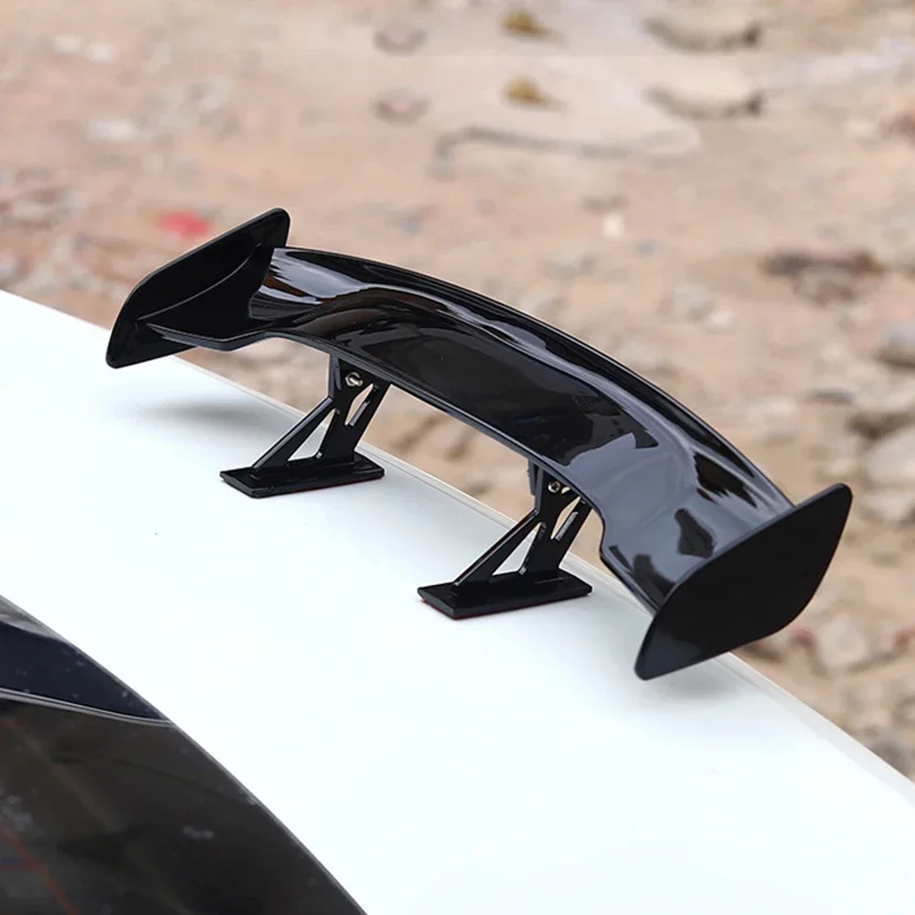 Mini ali effetto carbonio Spoiler posteriore universale per auto Decorazione modello piccolo Spoiler stile nero blu rosso bianco Accessori auto - Image 3