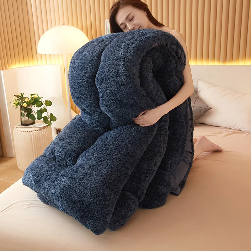Winter Bed Blankets Thick Warm Soft Sofa Blanket Weighted Heavy Fluffy  Throw Blanket Adult Kids Comforter Quilt Double Blanket - AliExpress
