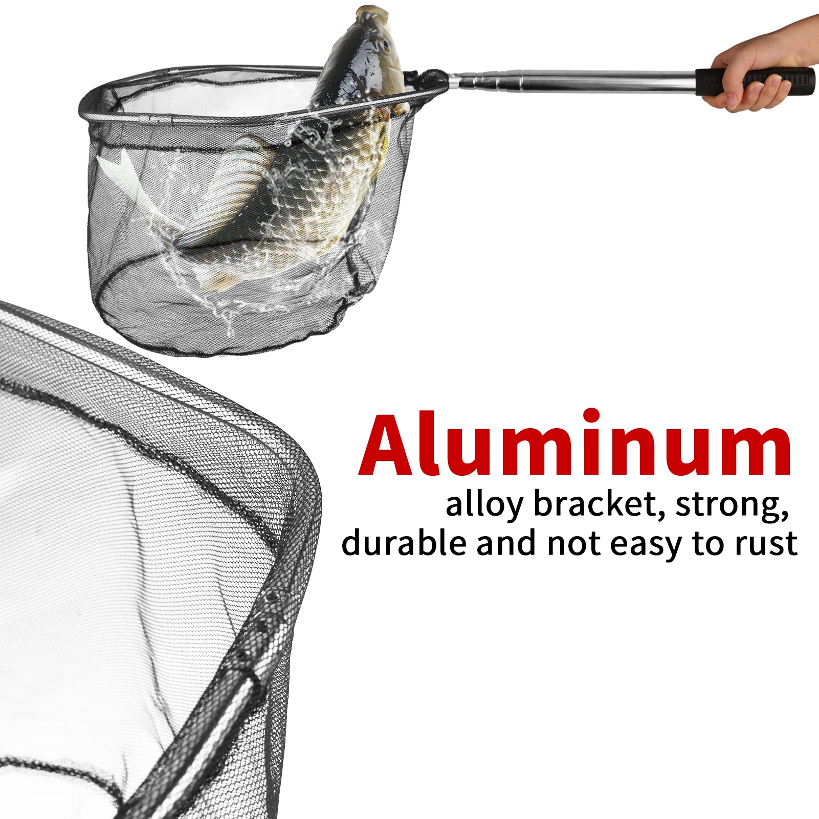 Fishing Landing Net with Telescoping Pole 3