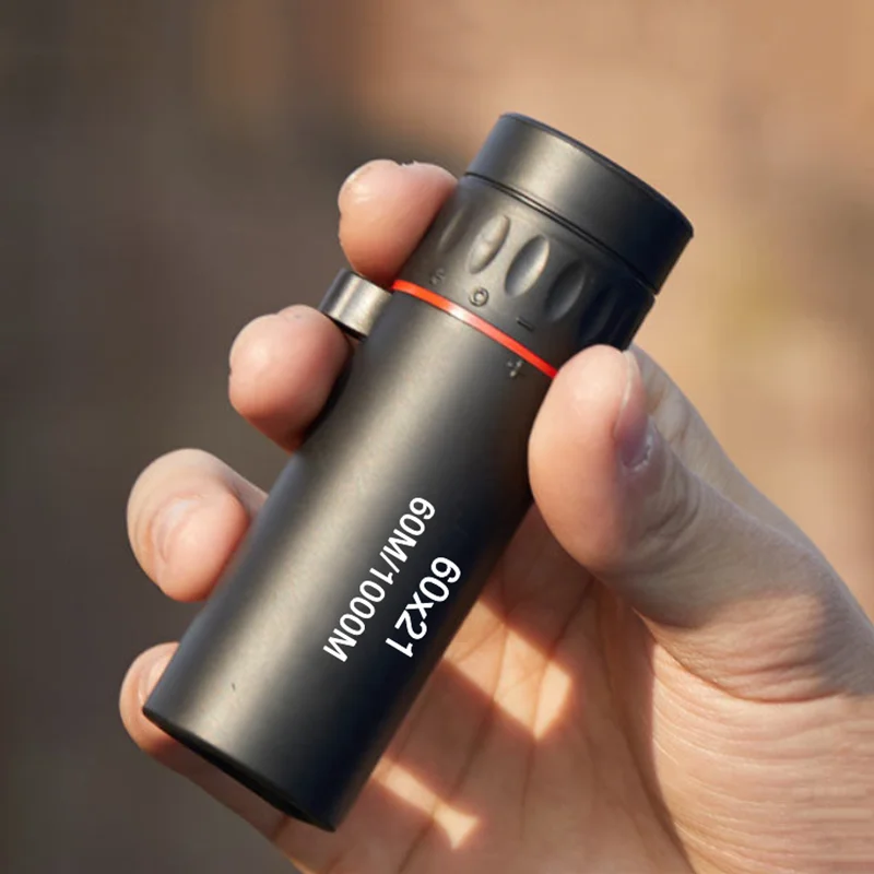 60X21 High Magnification Monocular Telescope Waterproof Mini Telescope Portable Zoom 10X Scope For Outdoor Hunting