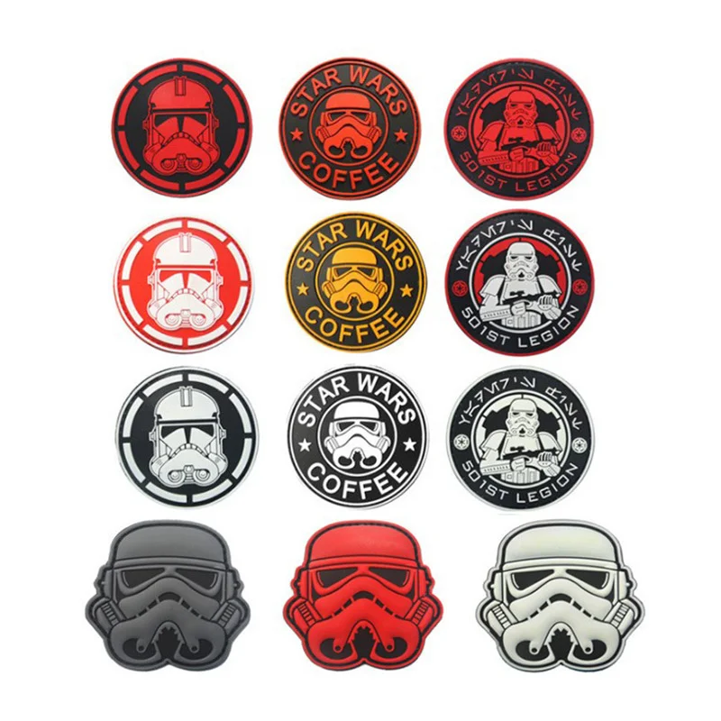 

Disney Movie Star Wars PVC Patches for Clothing Embroidery Patch on Clothes Badge Hook and Loop Patch DIY Jackets Garment Decor