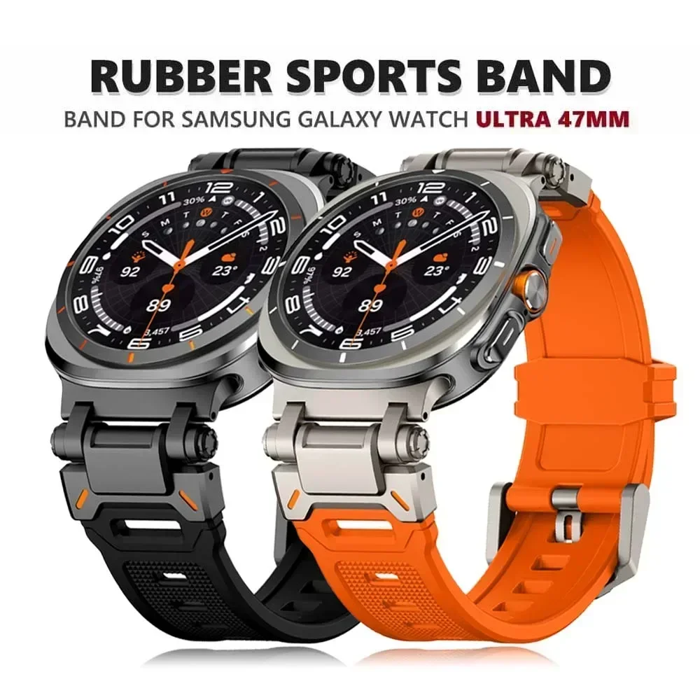 Premium Sports TPU Rubber Strap - Soft Silicone Band with Seamless Design
