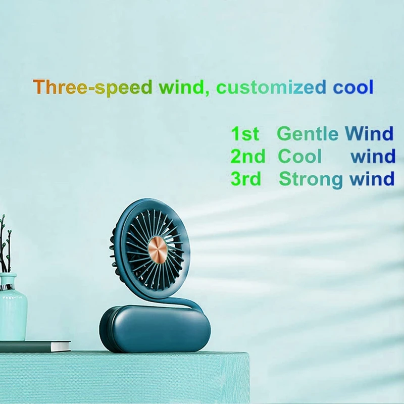 3 In 1 Handheld/Clip/Stroller Portable Mini Fan, Held/Clipped/Wrapped USB Fan Rechargeable For Baby Student Office Man