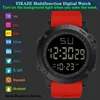 YIKAZE LED Men Sports Watch Black Dial Multifunction Men's Digital Watch Alarm Clock Stopwatch Fitness Electronic Wristwatch man 4