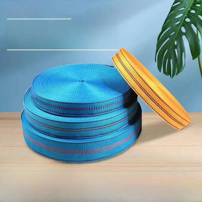 Thiened Nylon Webbing Strap Cloth Rope Braided Belt Flat Rope Strap Canvas Strip Binding Durable Wear-resistant