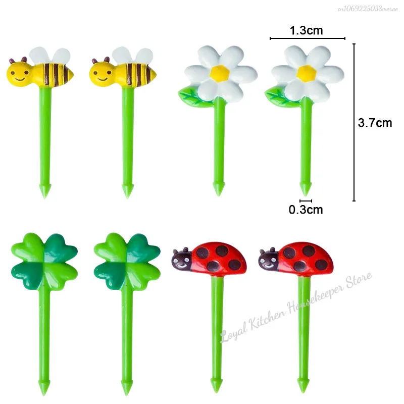 8Pcs Kids Fruit Picks Toothpicks for Food