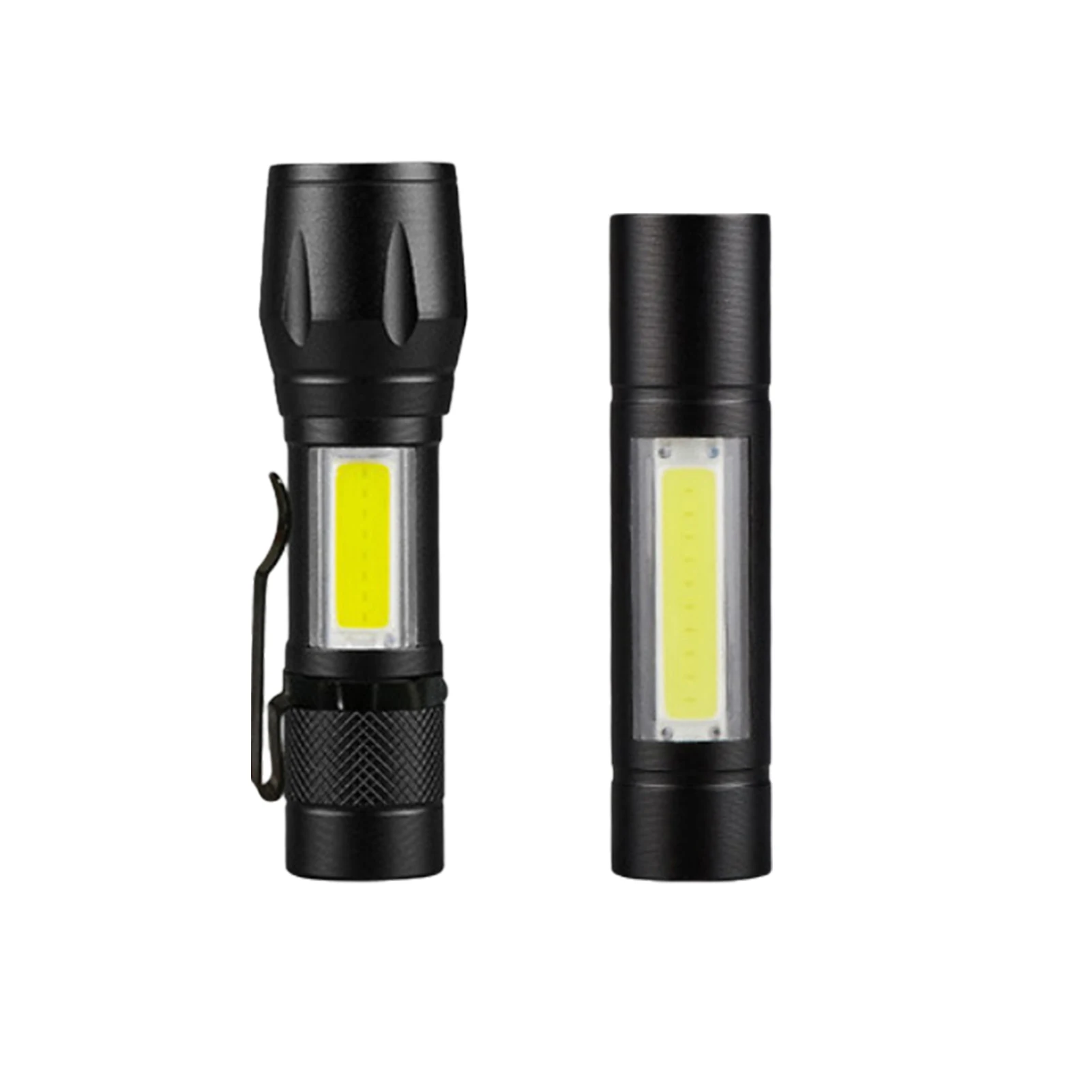 줌 포커스 미니 LED 손전등, 배터리 내장 XP-G, Q5 램프 랜턴, 작업등, 충전식 미니 손전등, 1 4 개
