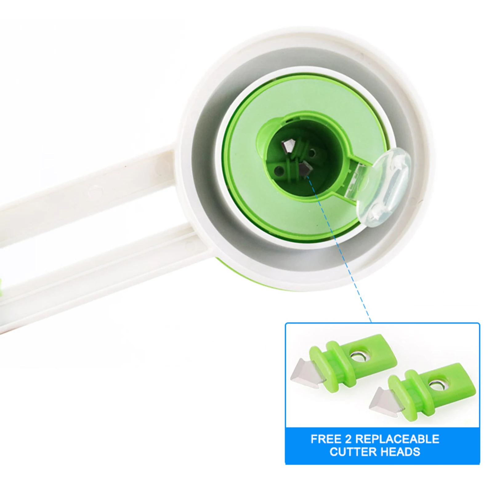 Circular Paper Cutter Rotary Circle Cutter Manual Round Cutting Tool Paper Trimmer Scrapbooking Tool with Replacement