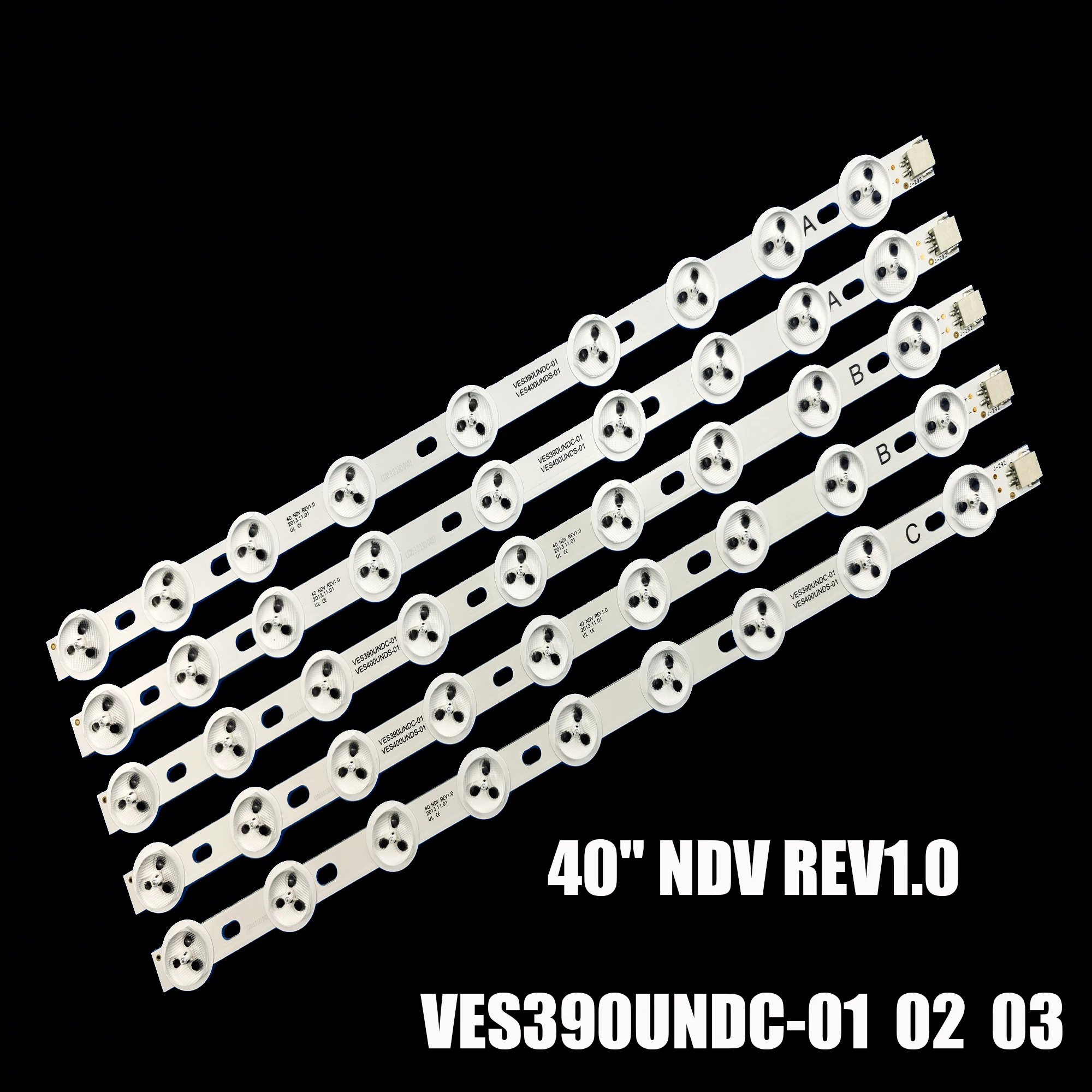 9 beads for 40" NDV REV1.0  40L3433DG VESTEL VES390UNDC-01 39FLHY168D 39PF3025D 39FHD-CNOV LED strip for VES400UNDS-02 LC-39LD1