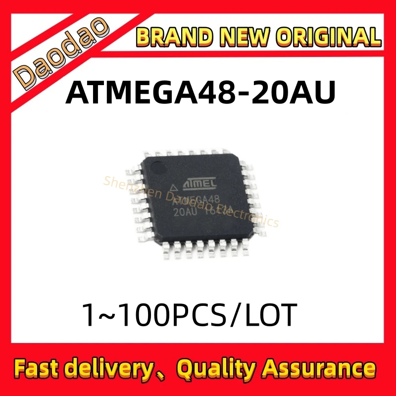 Quality Brand New ATMEGA48-20AU ATMEGA48-20A ATMEGA48-20 ATMEGA48 ATMEGA IC Chip 32-TQFP