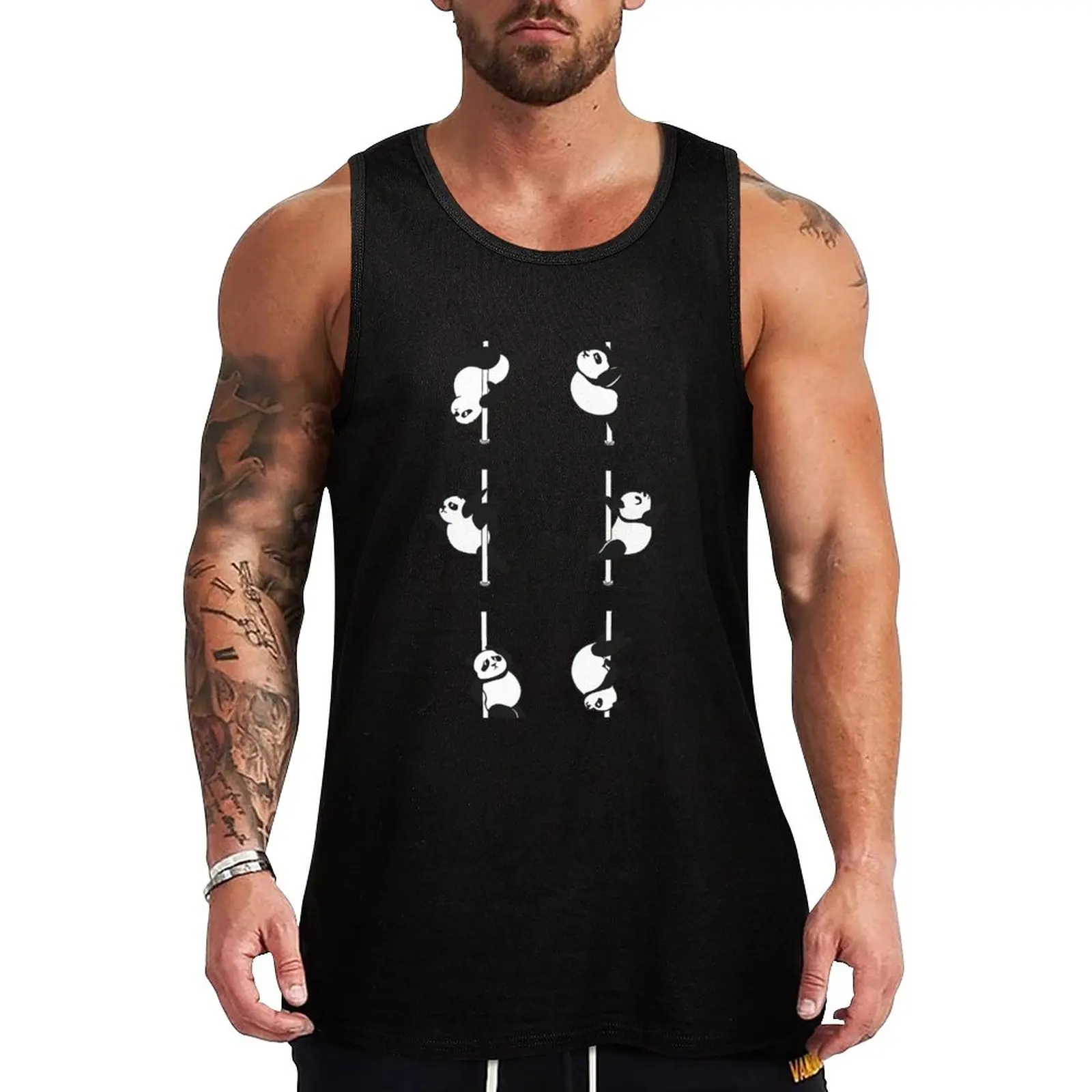

New Panda Pole Dancing Club Tank Top sleeveless shirts anime t-shirts cute tops