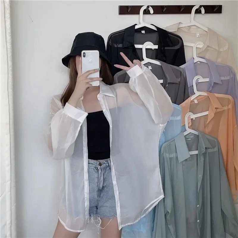 Women Summer Beach Long Sleeve Blouse