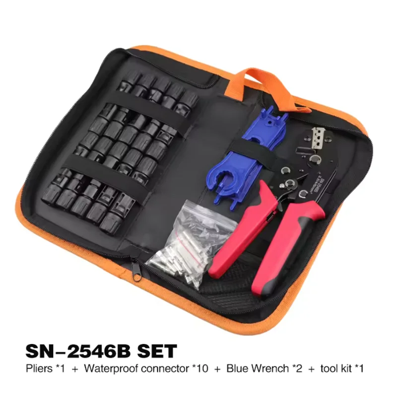 Crimping Pliers Set Terminal Eletrico Wire Clip Connector Electric Wiring Tools Crimper Tool Plier Solar Energy 2546B