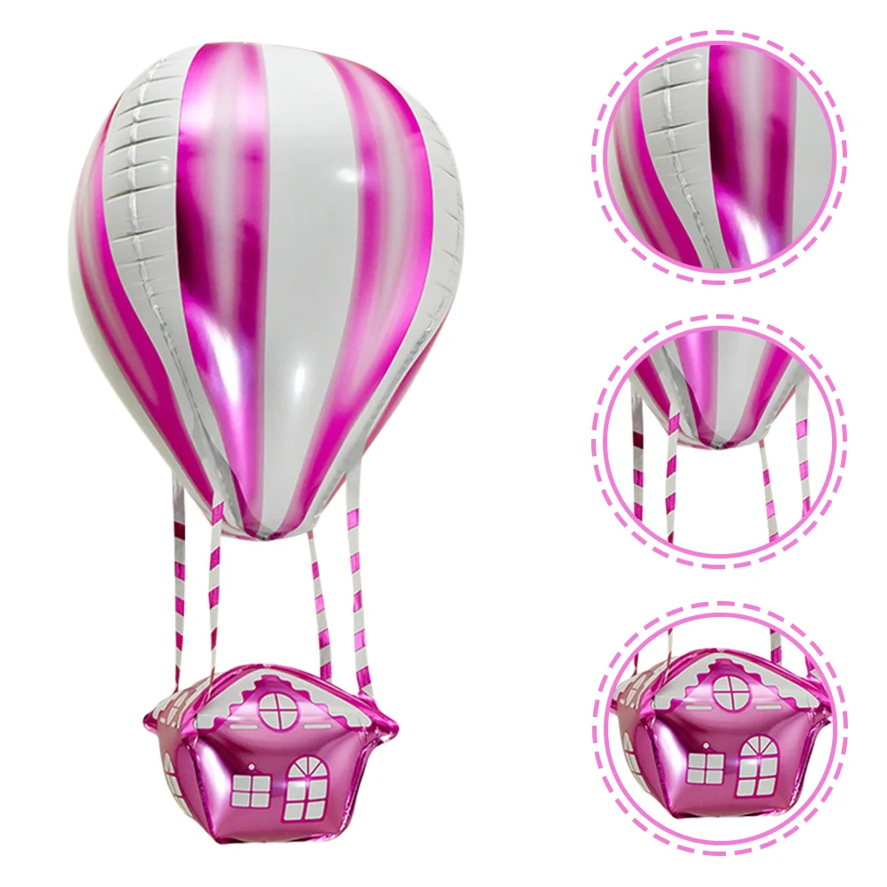 

Gadpiparty Hot Air Balloon Foil Balloon Big Size Party Decoration Photo Prop New Year Birthday Wedding Pink