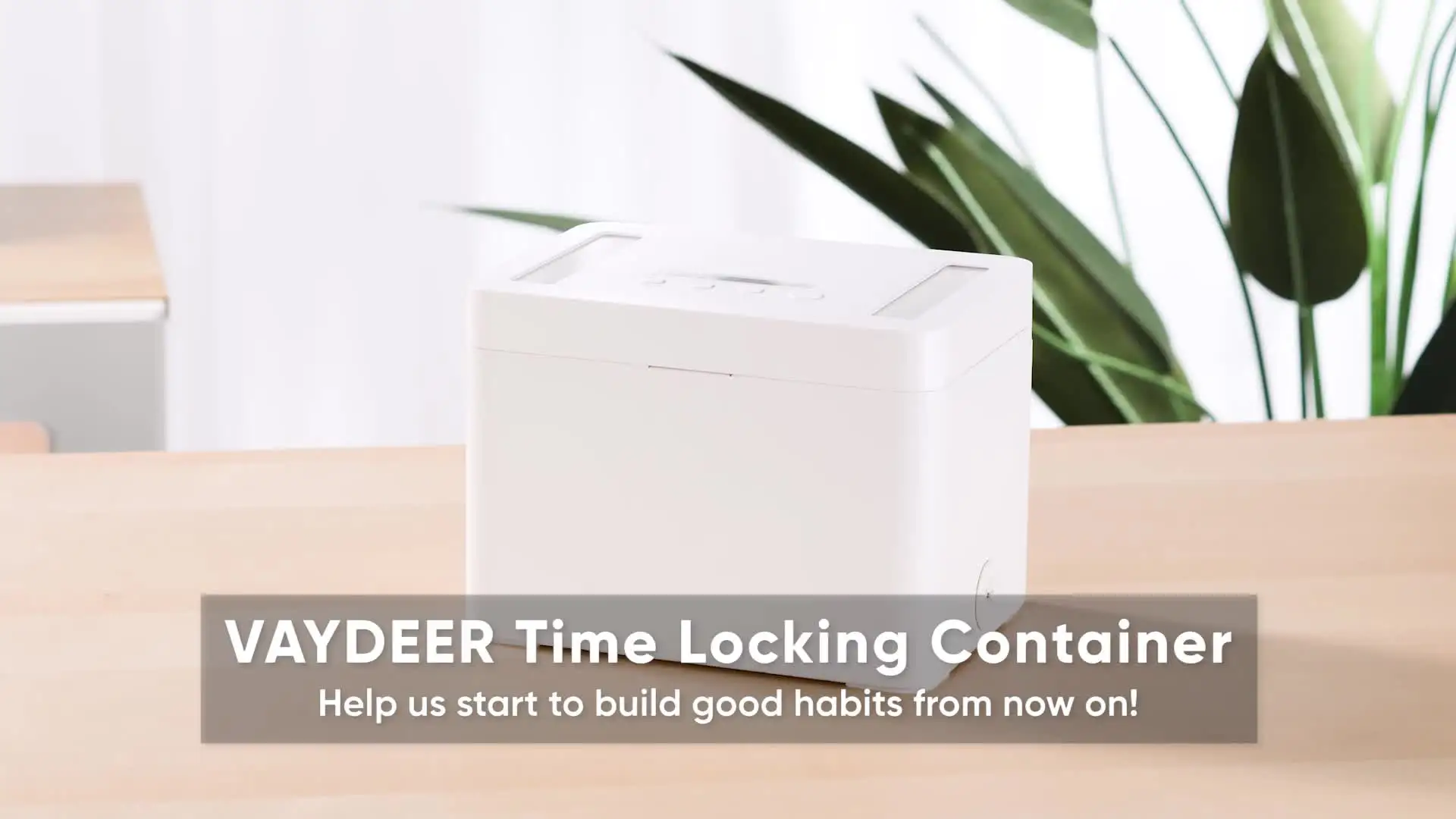 Caja Con Temporizador Y Bloqueo VAYDEER - Contenedor Seguro Para Móviles, Snacks O Medicinas, Con Carga USB-C
