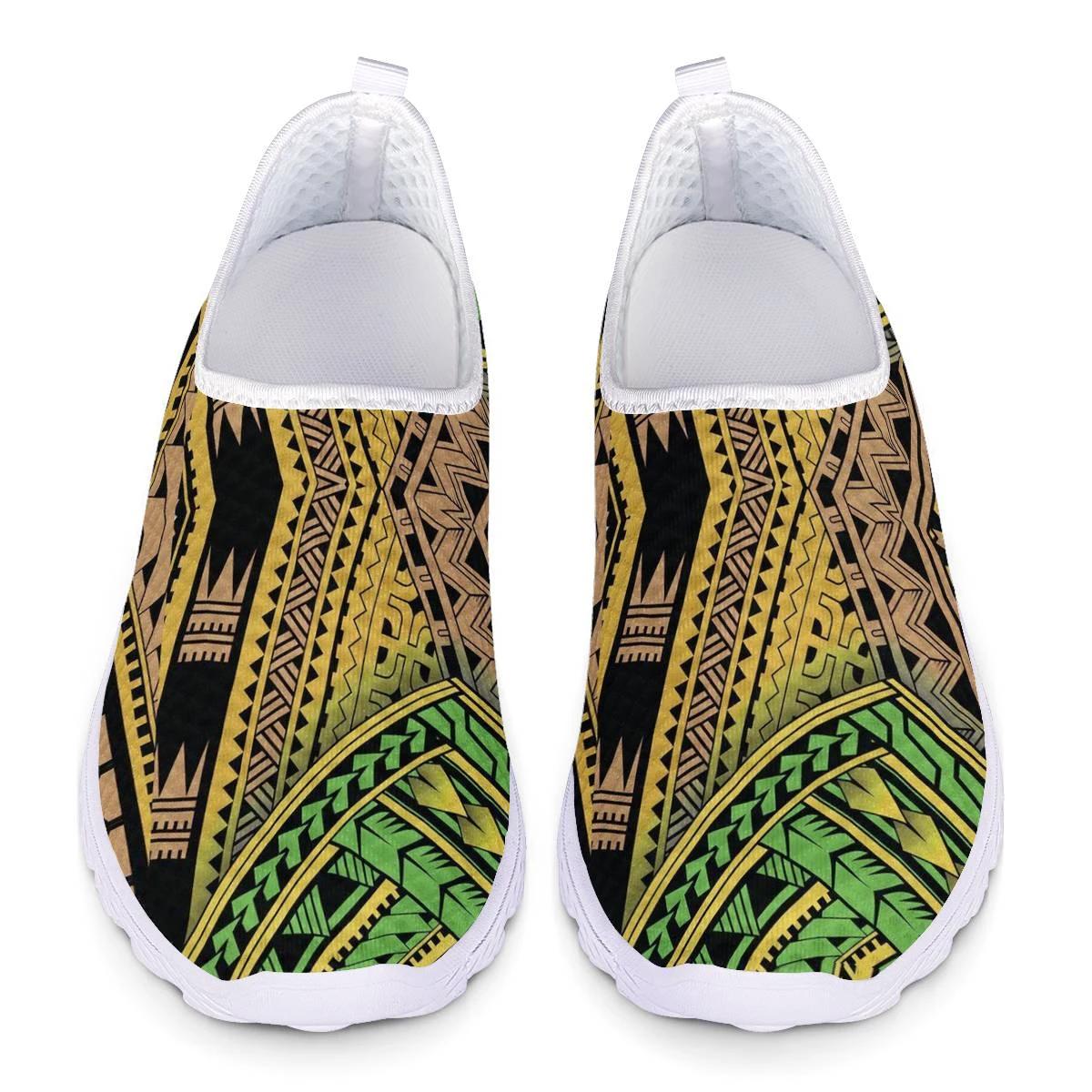 

African Tribal Pattern Light Loafers Shoes for Woman Slip On Sneakers Mesh Ladies Casual Shoes Summer Sport Shoes Women Flats