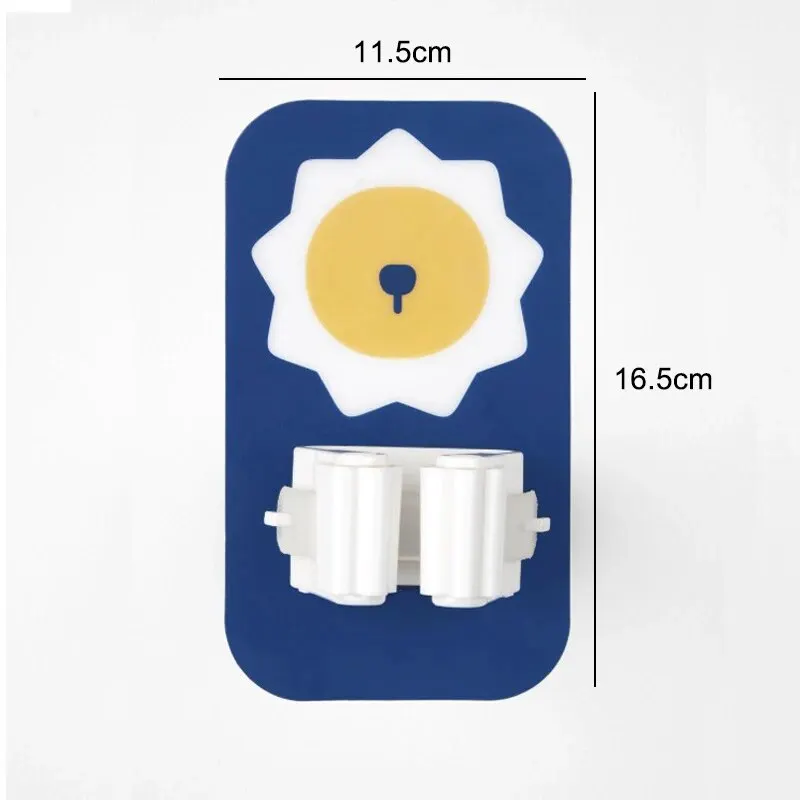 Non Punching Cartoon Mop Clamp Strong Scarless Wall Hang Multipurpose Load Bearing Clips Kitchen Broom Umbrella Holding Ra 4pc mop clip mop & broom holder