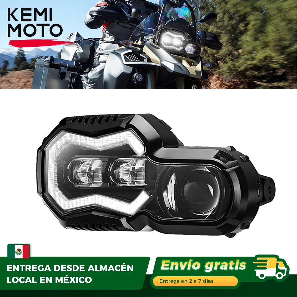 Led Nebelscheinwerfer E Geprüft REALOVE LED Scheinwerfer Für BMW F800GS - Mit Engelsaugen Tagfahrlicht E-geprüft H4 Led Mit Zulassung