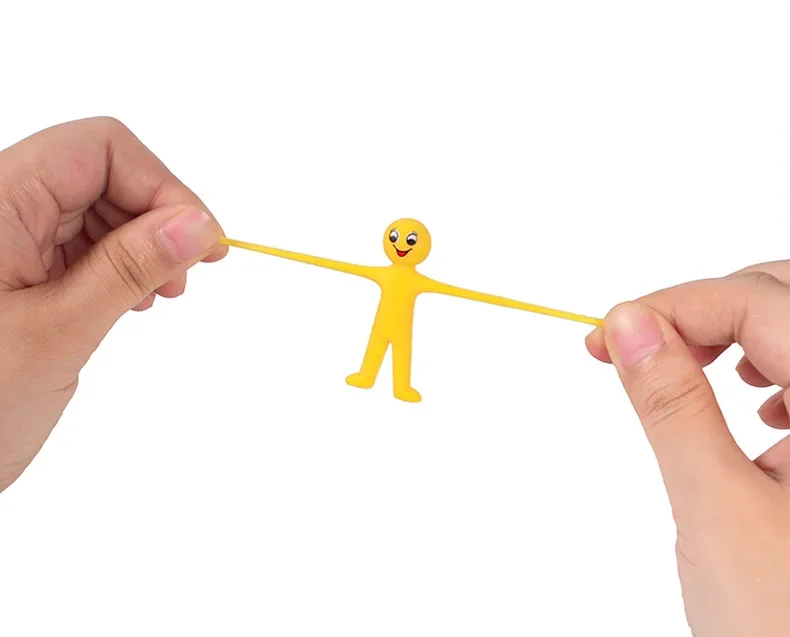 Fidget Toys Stress Relief Toys Colorful Smiley Man Stretchy Toy