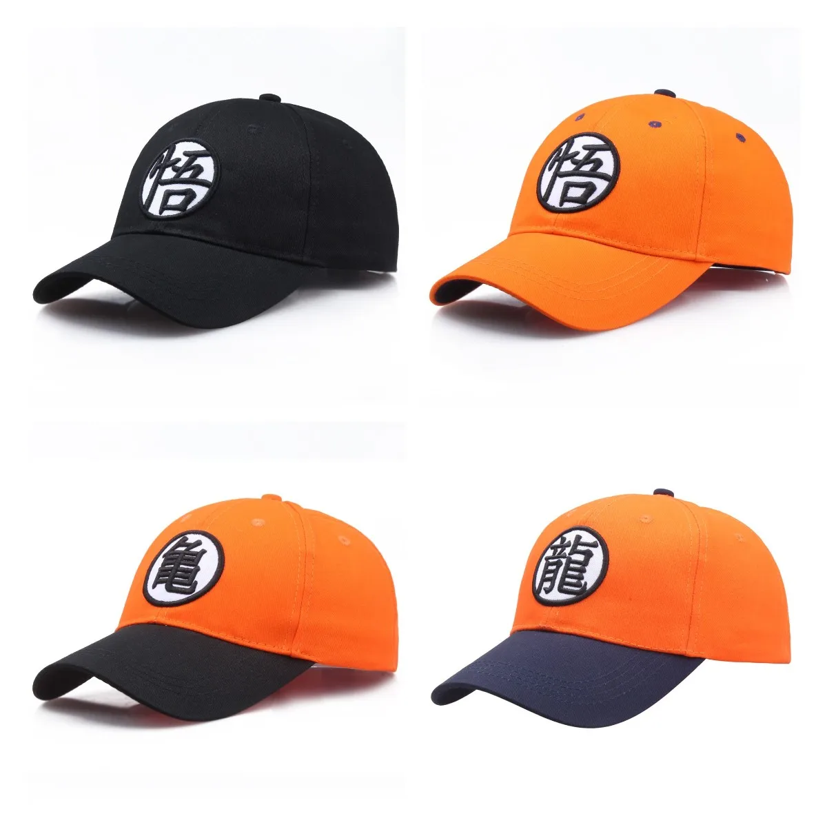 Baseball Caps Cosplay Hat Baseball Hat Anime Son Goku Hat Kakarotto Letter Embroidered Baseball Hat Outdoor Sunshade Unisex Adjustable Cotton Duck Tongue