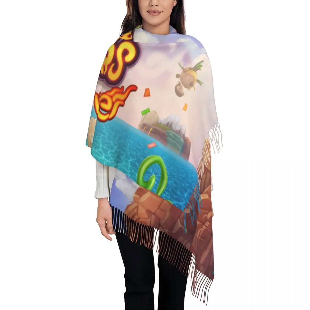 

Customized Print My Singing Monsters Video Gaming Scarf Men Women Winter Fall Warm Scarves Dawn Of Fire Shawls Wraps