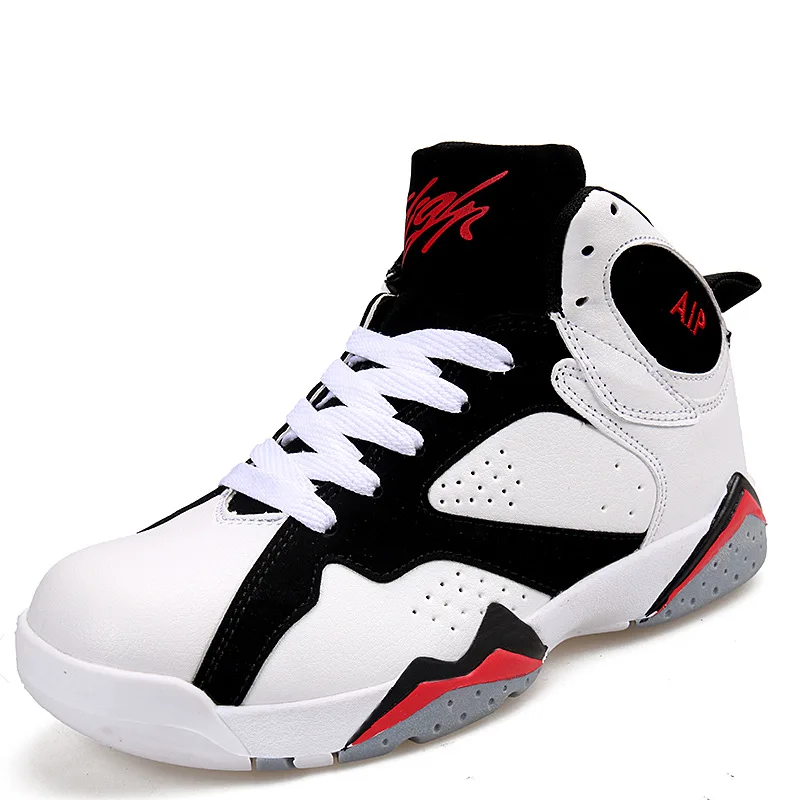

36-44 mens sneakers Shoes Spring Autumn flat Heel artificial Leather Lace-up Couple Play Basketball Non-slip male footwear Hy59