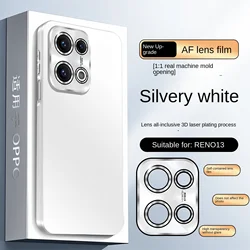 Matte Feel Phone Case with Full Lens Protection and Scratch Resistance - OPPO Reno 13 Pro (White)