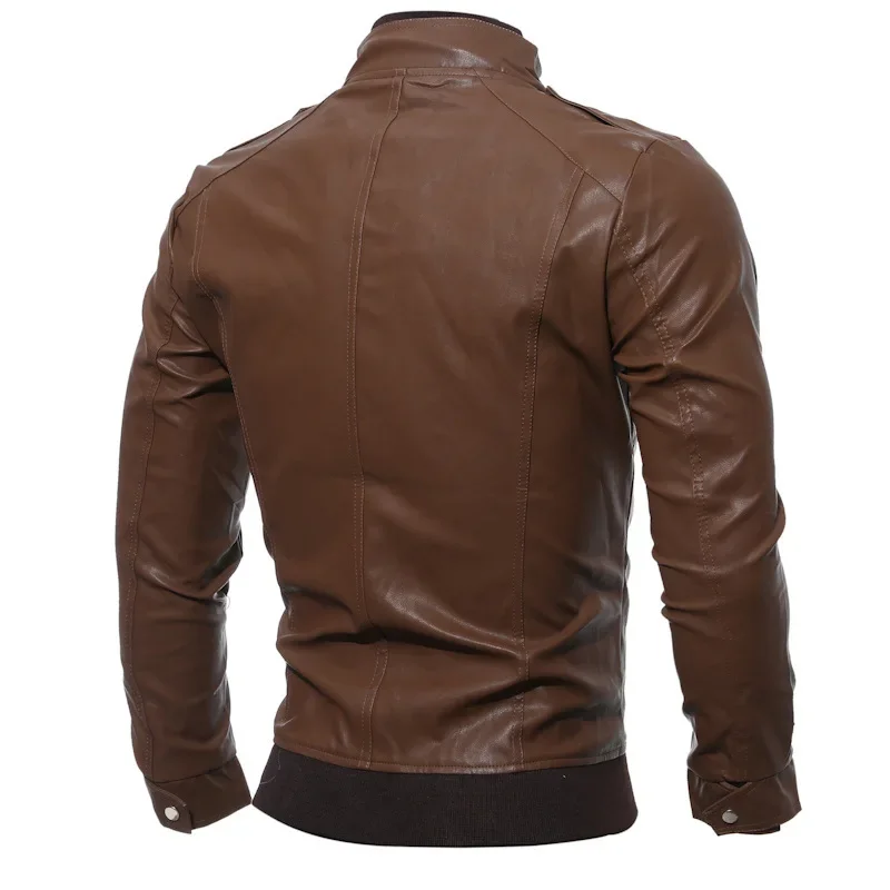 Men's Motorcycle Leather Jacket Slim Men Leather Jacket Outer Wear Clothing For Male Garment Man Jackets leather jackets