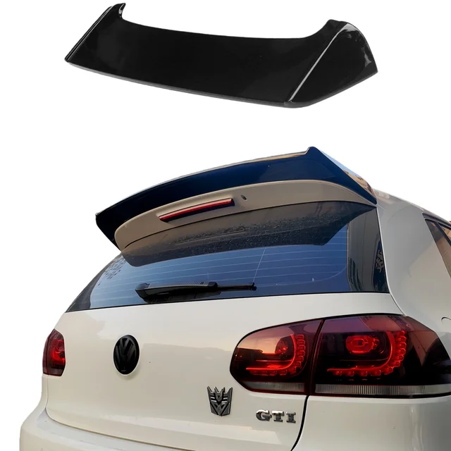 For VW Golf 6 MK6 GTI R20 GTD Spoiler  2008 2009 2010 2011 2012 2013 Osir Style High Quality ABS  Car Rear Wing Roof Spoiler 1
