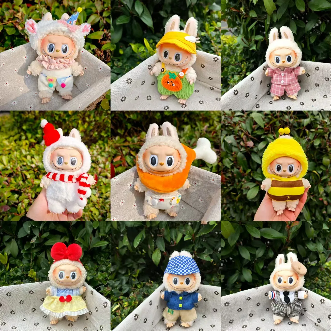 17cm Labubu Clothes Ii Idol Dolls Sitting Party The Monster Outfit Accessories Cute Labubu Clothing Animal Diy Kids