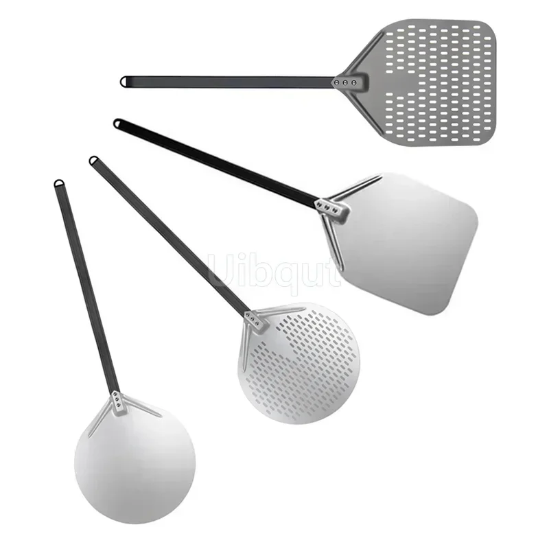12 14 inch Big long Aluminum Pizza Peel With Long Handle Accessorie Pizza Paddle Spatula Nonstick Round Pan Baking turner pizza peel