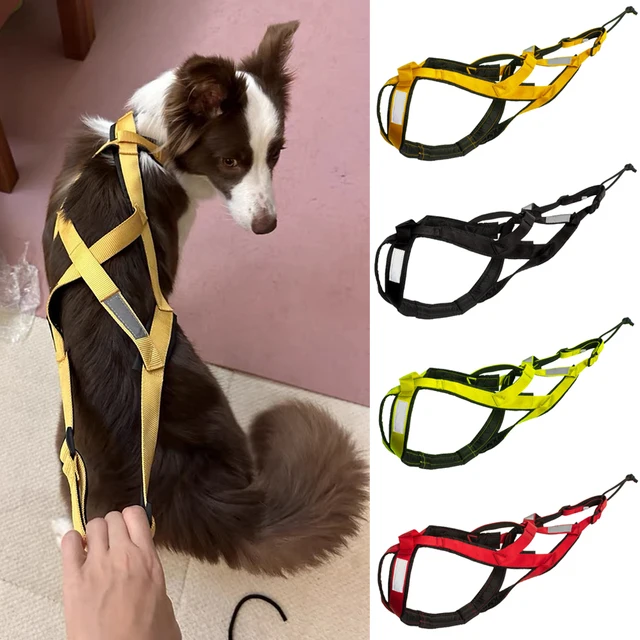 High Quality Big Dog Sledge Harness Skiing Running Pet Harnesses for Medium Large Dogs Alaska Hound Bulldog mascotas Accessories High Quality Big Dog Sledge Harness Skiing Running Pet Harnesses for Medium Large Dogs Alaska Hound Bulldog mascotas Accessories