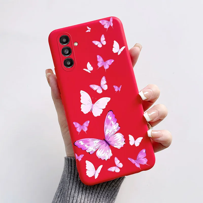 Elegant Soft Silicone Butterfly Case - Compatible with Samsung Galaxy A Series