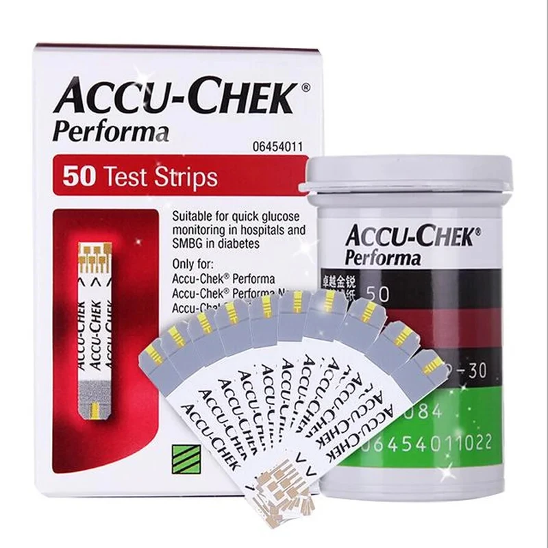 Roche Blood Glucose Test Strips Blood Glucose Meter Testing Paper Strips for Household Use 100 Pieces