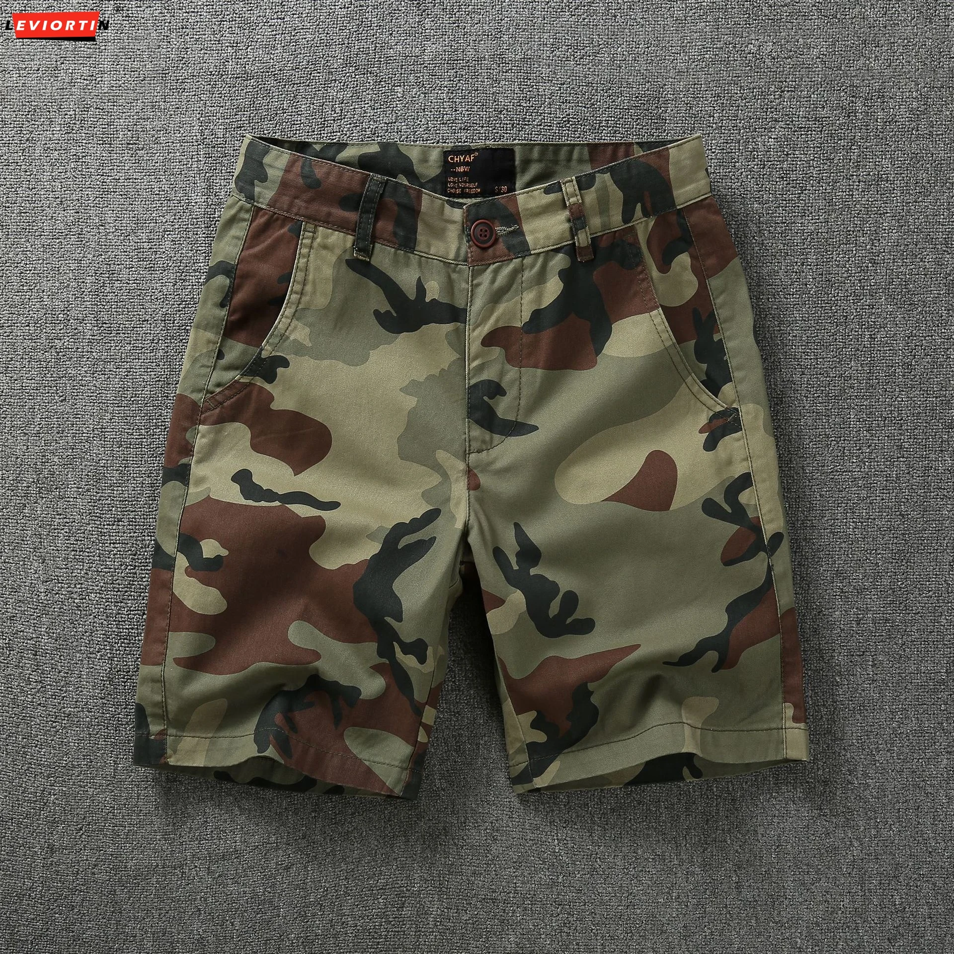 2024 Summer Men's Thin Loose Casual Pants Simple Wearable Work Clothes Camouflage Wear-resistant Tooling Sports Shorts For Man 5